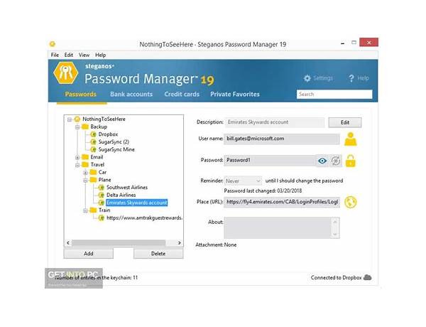 Steganos Password Manager for Windows - Download it from Habererciyes for free